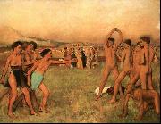 Edgar Degas The Young Spartans Exercising oil